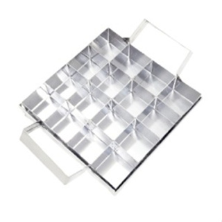 Forma De Brownie 25,5×25,5x3cm 16 Cavidades + Cortador 6x6x4