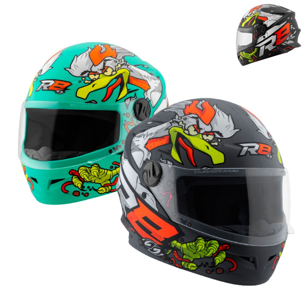 Capacete Moto Fechado Feminino Masculino Pro Tork R8 Rocket Chicken Fosco Novo Lançamento