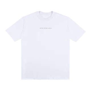 Camiseta Streetwear Never Broke Again Escrita Estampada Camiseta Oversized Algodão