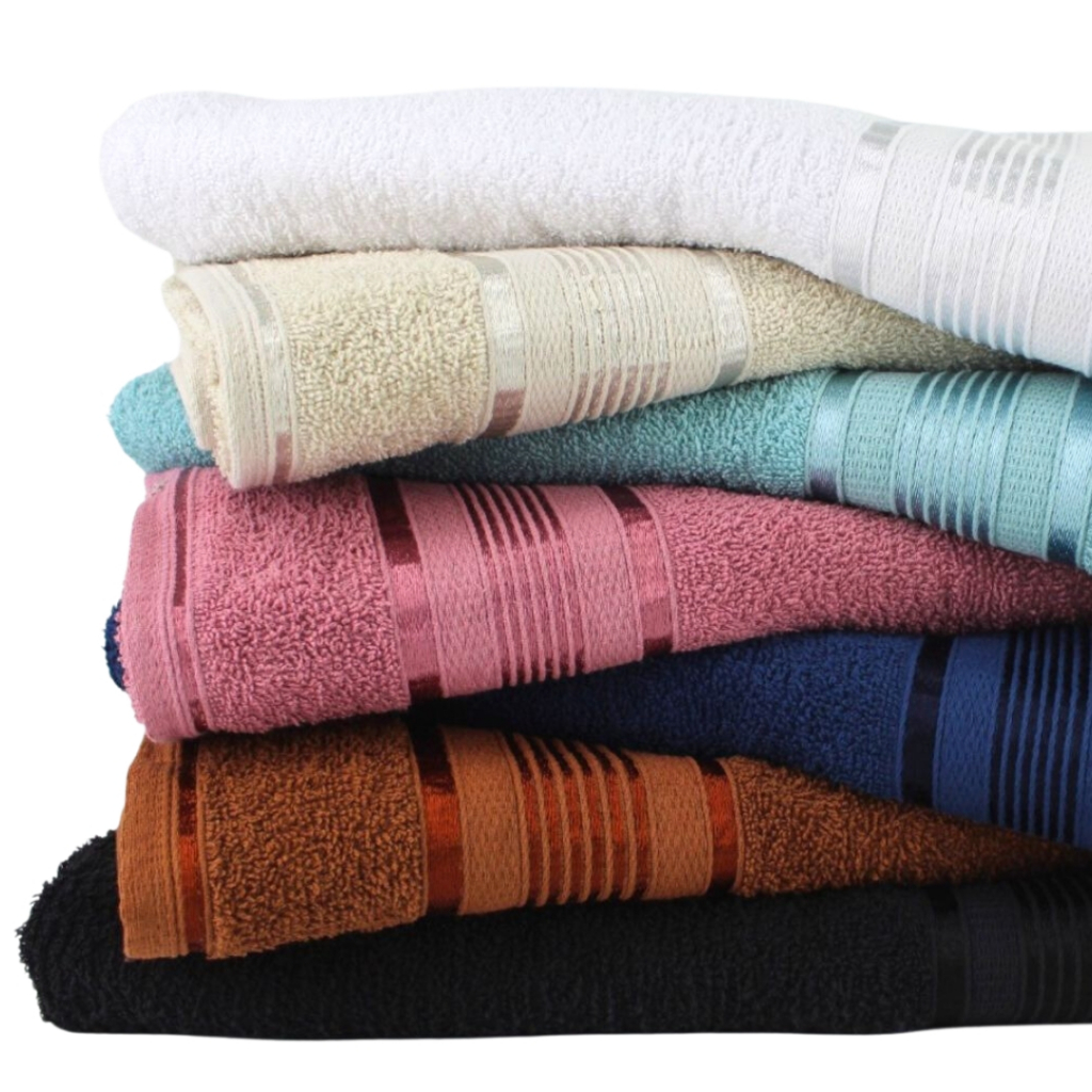 Kit 02 Toalha de Banho Gigante Egito 80X180cm 100% Algodão Plus Size + Revenda