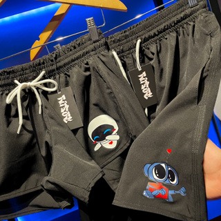 Kit Casal Conjunto Wall-E Eva Pixar Combinando Mozão Shorts Masculino e Feminino Elastano