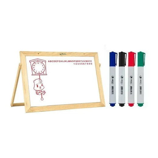 Lousa Quadro Branco Infantil Divertido + Canetas + Apagador