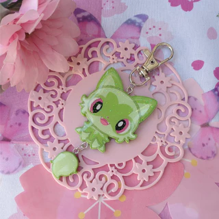 Chaveiro Pokemon Sprigatito | acessórios de resina arte