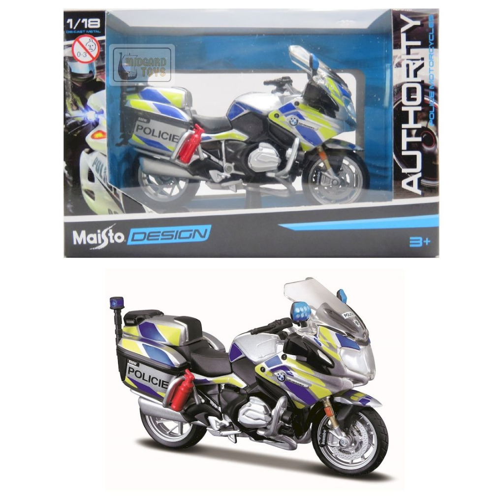 Moto em Miniatura da Policia - Authority Police Motorcycles - 1/18