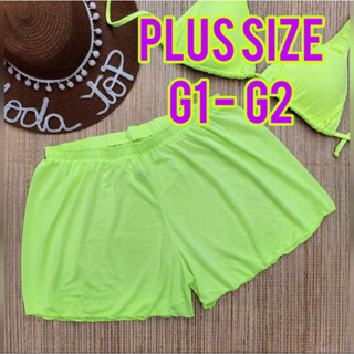 shorts de praia saida plus size