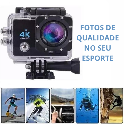Camera Action Go Cam Pro Ultra 4k Sport Wifi Hd Prova Dágua Serve Para ...
