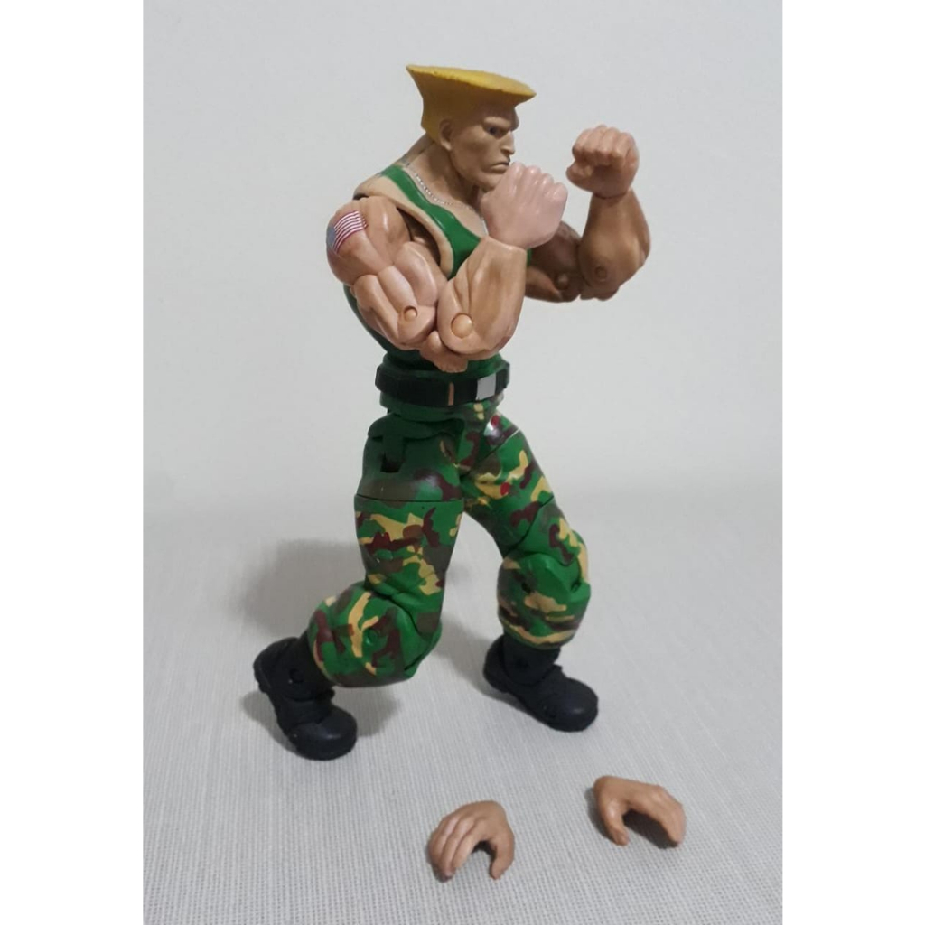 Guile Street Fighter Original Neca 18 Cm Soldado Coronel