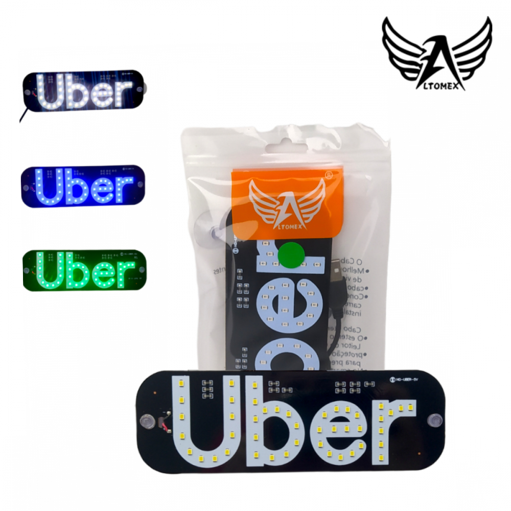 Placa Uber entrada USB Altomex AL-1138 | Shopee Brasil