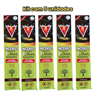 Incenso Repelente Mata Mosquito Pernilongo Muriçoca Kit C/5 Unidades Caixa Grande com 30 Varetas Envio Imediato