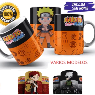 Caneca Personalizada de Porcelana Naruto e Boruto