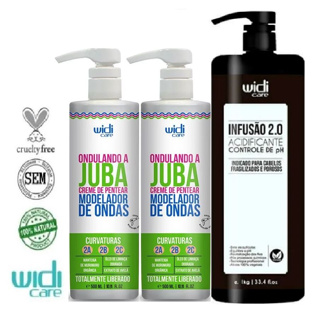 Kit 2 Ondulando A Juba e Infusão Acidificante Controle de PH 1L Widi Care