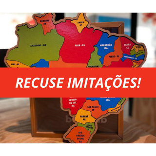 jogo educativo quebra-cabeça Mapa Regiões