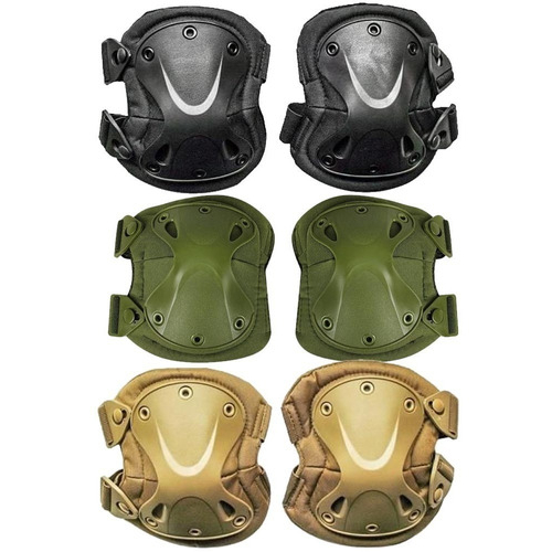 Joelheira Cotoveleira Tatica Paintball Swat Bope Policia Cor