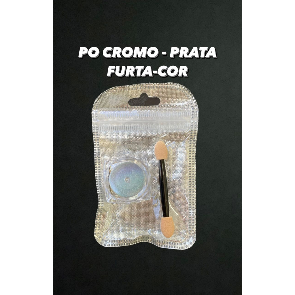 Pó Cromado Para Unha Cor: Prata | Shopee Brasil
