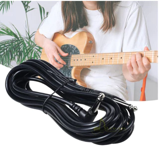 Cabo P10 x P10 L 90º de 3 Metros para Áudio Teclado Violão e Guitarra