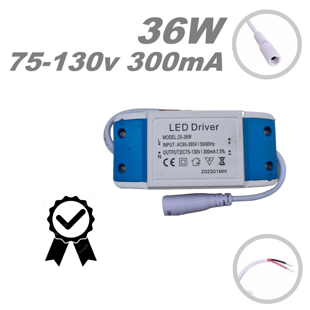 Reator Led Driver luminárias Plafon Embutir - sobrepor 36w - 75-130v ...