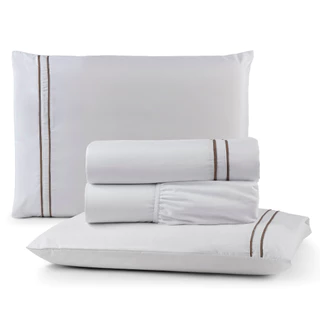 Lençol cama casal jogo com 03 ou 04 peças cama box com elástico 300 fios em Oferta na Shopee