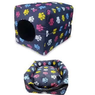 Cama E Toca Pet P Para Cães E Gatos 2 Em 1 Pinscher Yorkshire Iglu
