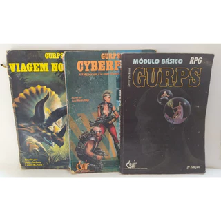 Coleção Gurps RPG - Módulo Básico / Cyberpunk / Viagem no Tempo