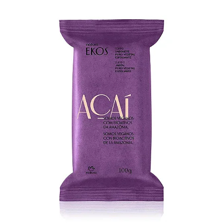 SABONETE EM BARRA PURO VEGETAL NATURA EKOS AÇAI 100G Shopee Brasil