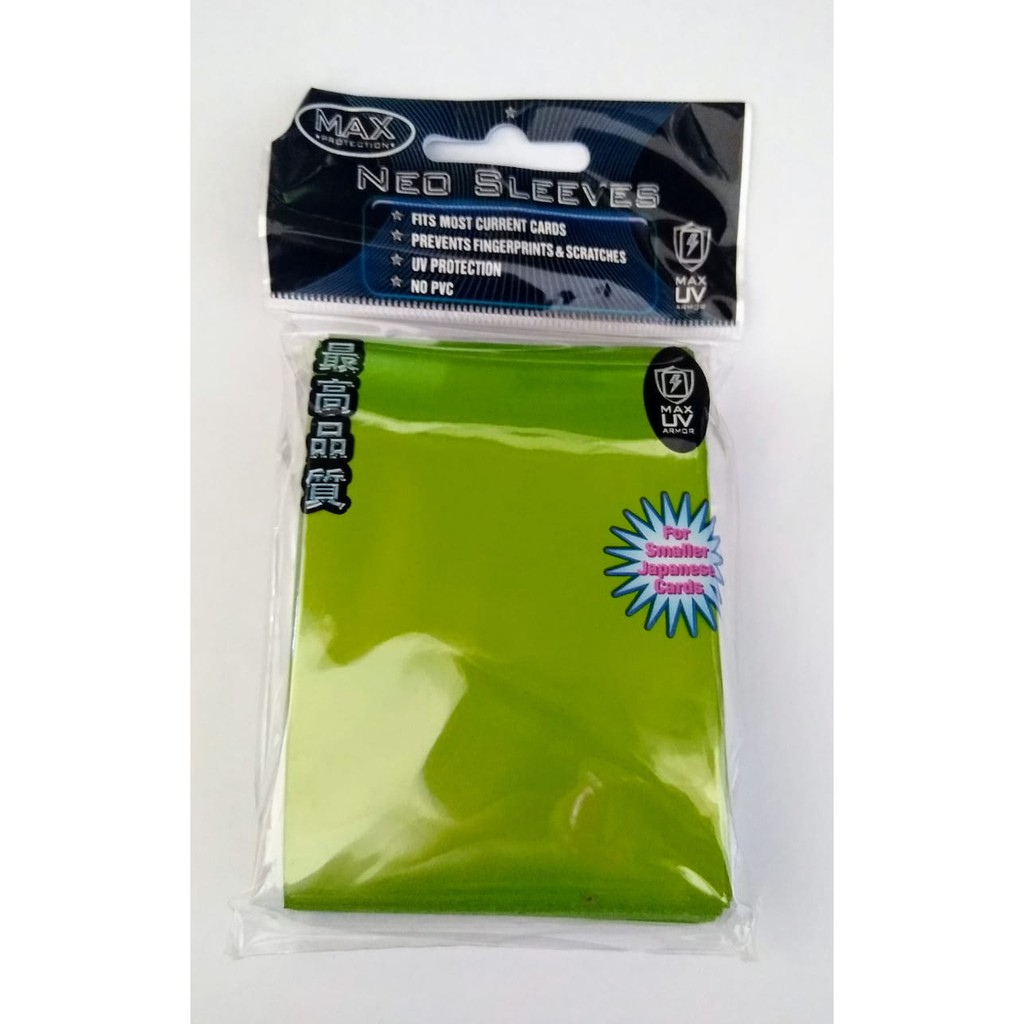 Sleee small Lime c/ 50 un para yu-gi-oh - Shield Verde Claro pequeno