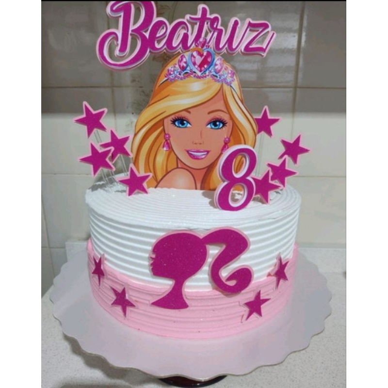 Topo de Bolo Barbie Princesa