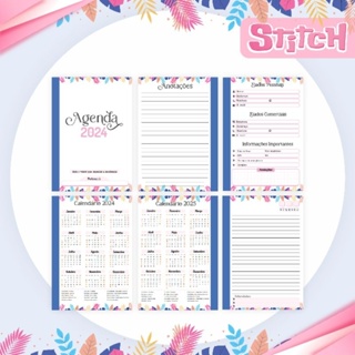 Diário Stitch/ Agenda Stitch /Planner Diario Stitch/ Caderno