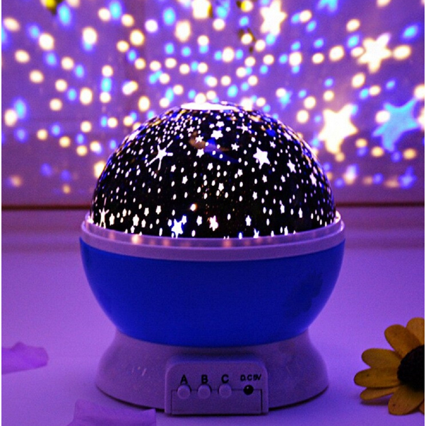 Luminária Projetor Estrela Lua 360º Galaxy Abajur Star Master Colorido