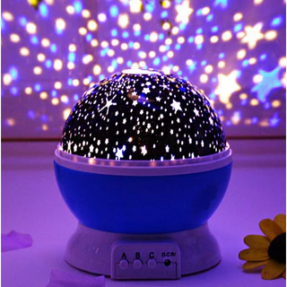 Luminária Projetor Estrela Lua 360º Galaxy Abajur Star Master Colorido