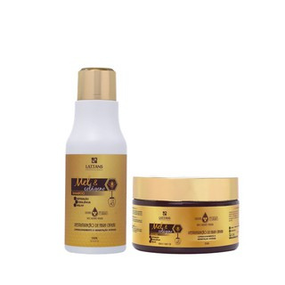 Kit Linha Mel e Colágeno Shampoo e Máscara Hidratação e Emoliência Lattans Cosméticos