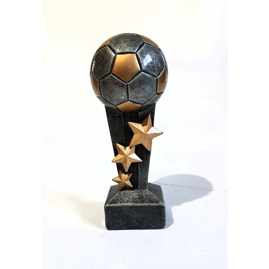 Custom Desporto Troféu de resina de jogos de futebol bola de