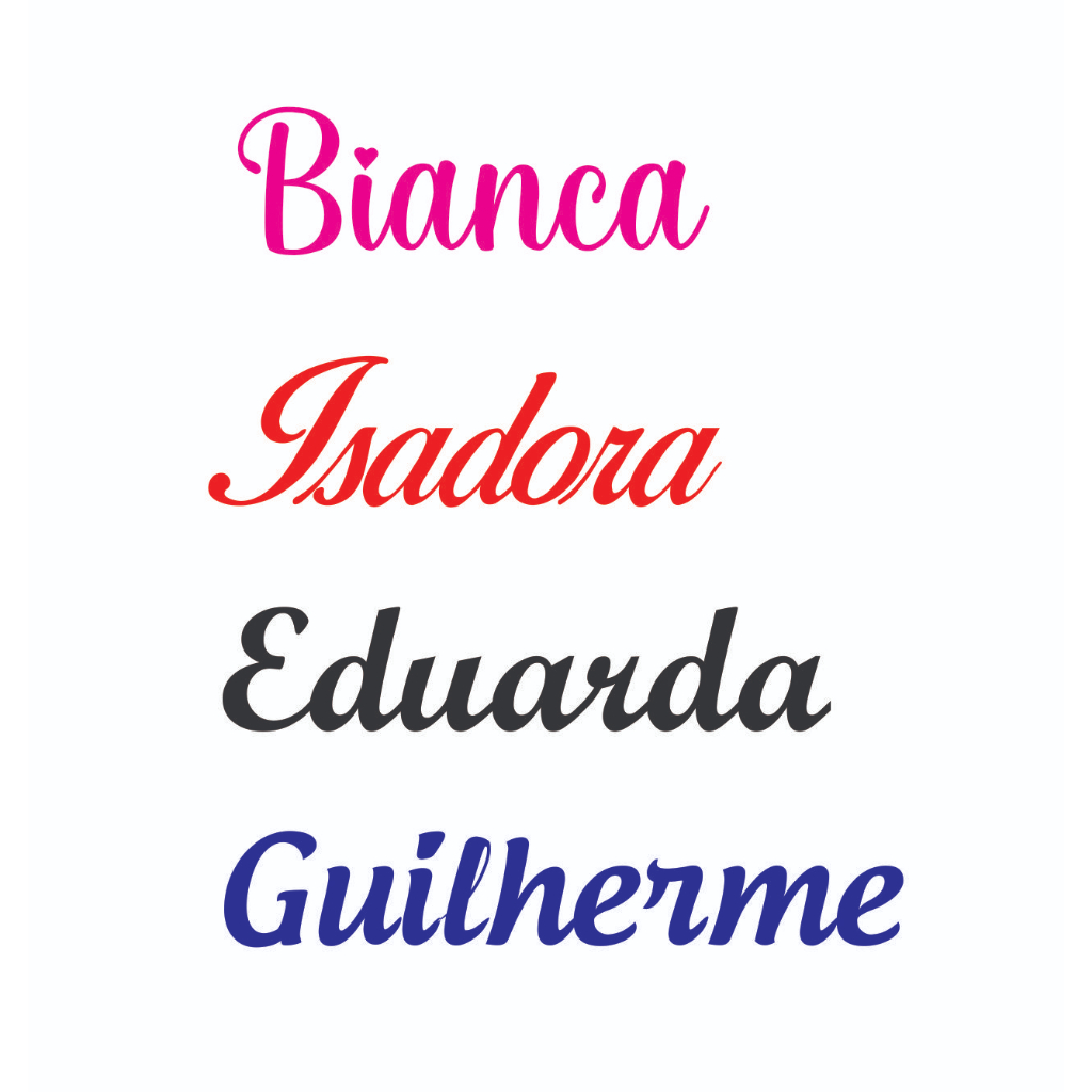 Kit 2 Nomes Personalizados em Vinil Adesivo | Shopee Brasil