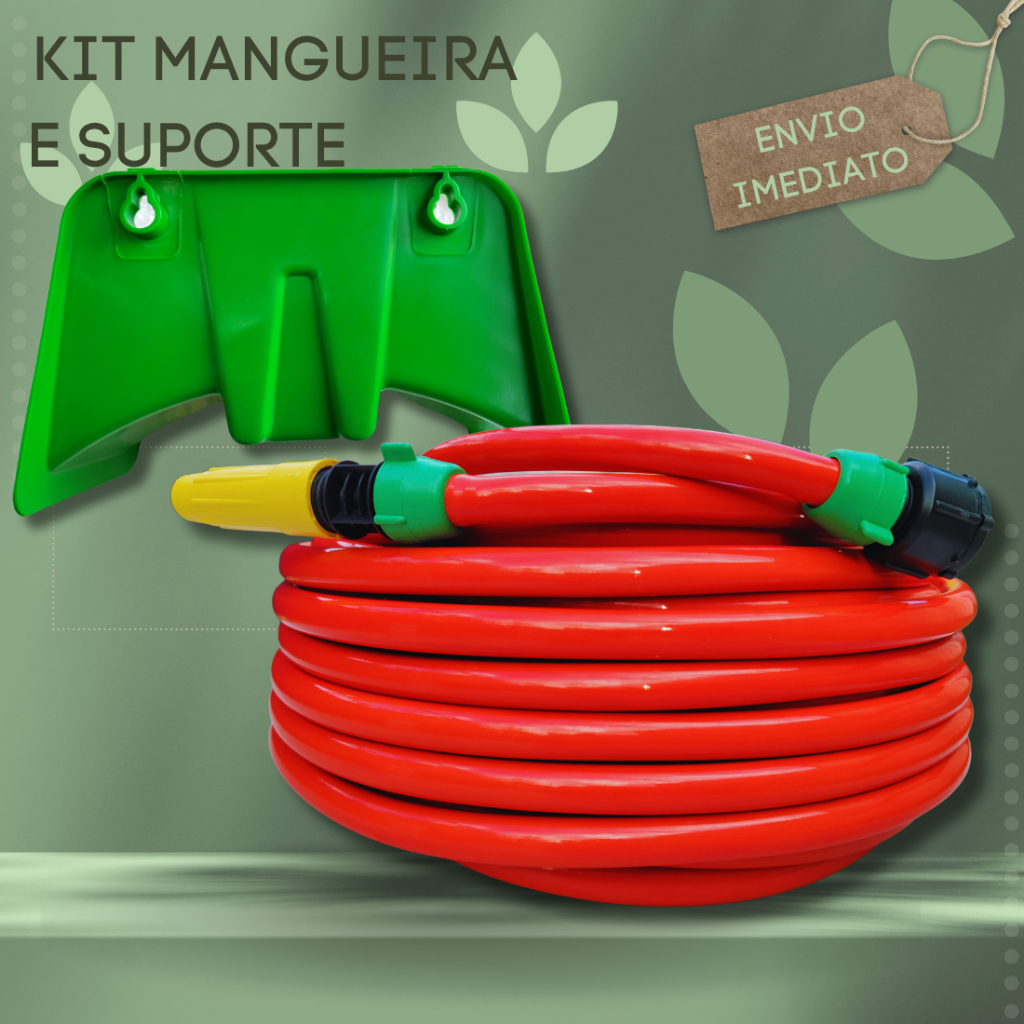 Kit Mangueira Lisa Flex Vel M Suporte Fixo P Mangueira Shopee Brasil