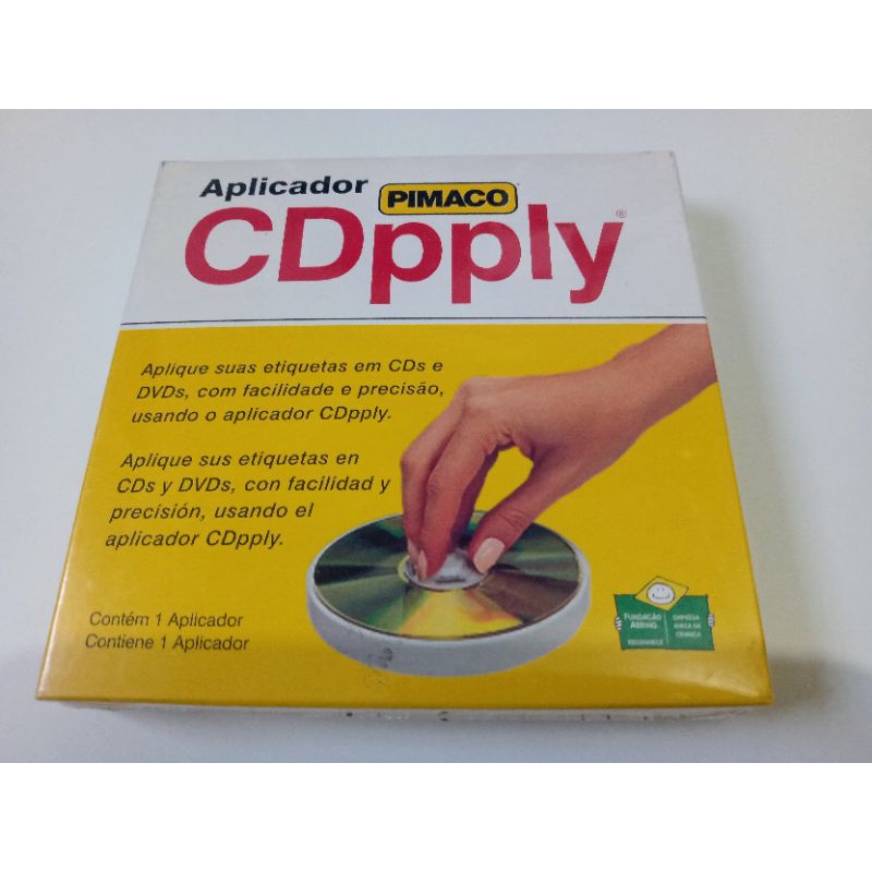 Cdpply Aplicador de Etiquetas em CD/DVD | Shopee Brasil