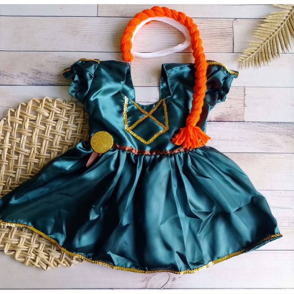 Fantasia princesa merida valente hot sale infantil