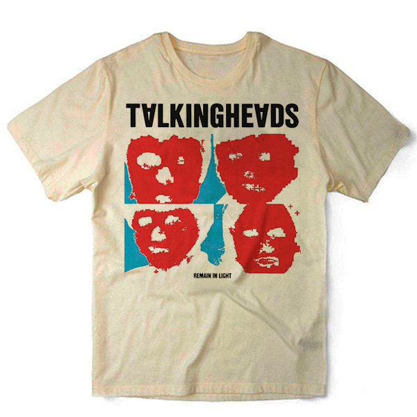 Camiseta Algodao Talking Heads Remain In Light Banda de Rock Punk