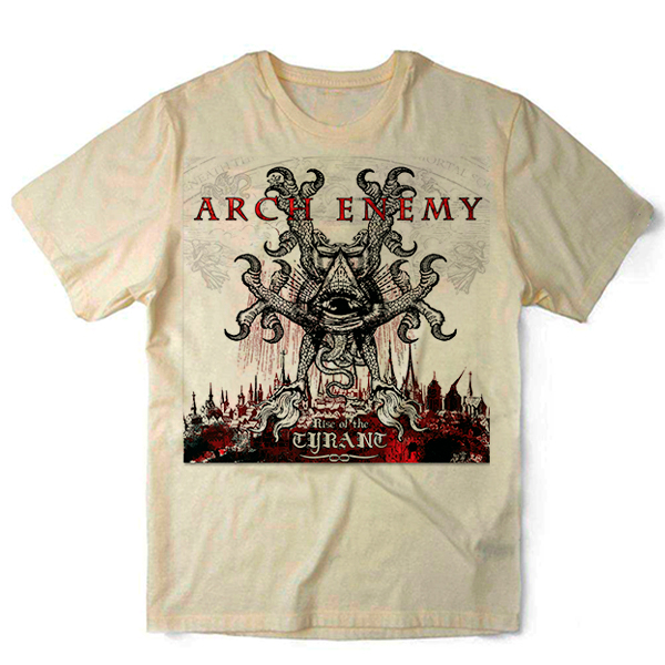 Camiseta Algodao Arch Enemy Banda de Rock Death Metal Bandas