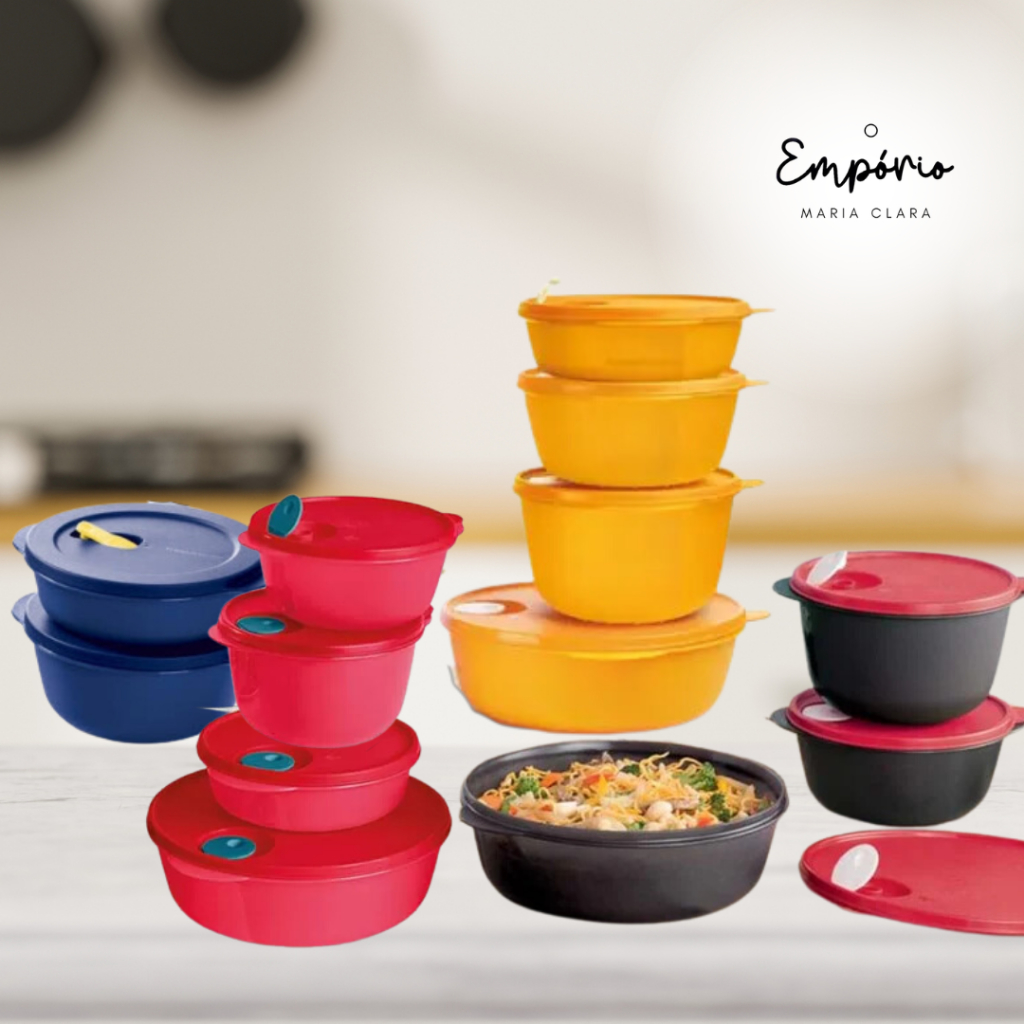 Cristalwave Tupperware | Diversas Cores & Tamanhos | Shopee Brasil