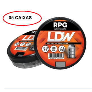 Chumbinho 5,5mm C/100 Rpg Ldw( KIT 5 CAIXAS )