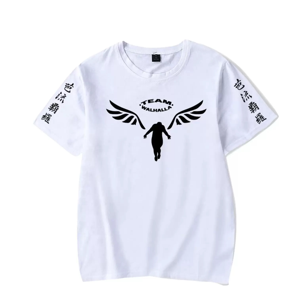 Camisa Camiseta Team Valhalla Angel Tokyo Revengers Gang Anime Japanese ...