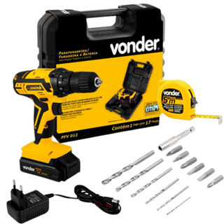 Furadeira Parafusadeira Pfv 012 A Bateria 12v Vonder