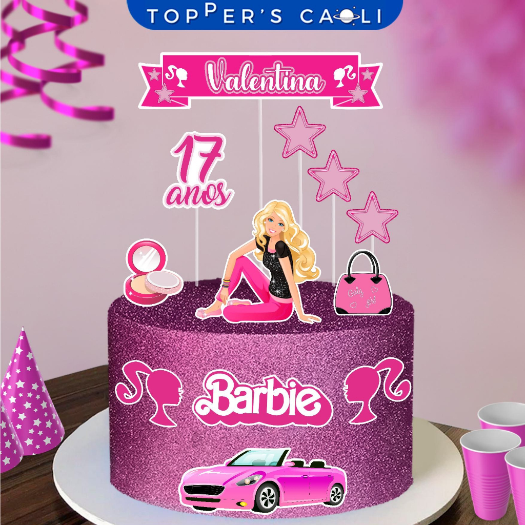 Bolo Aniversário da Barbie - Rita Bolos