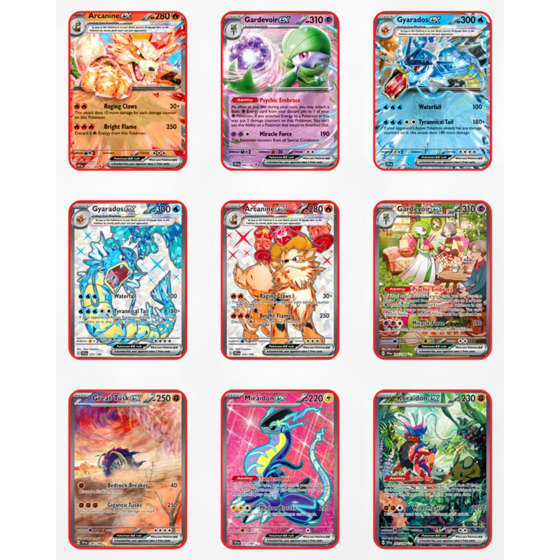 Kit 9 Cartas Pokemon Ex Coleção Nova Escolha seu Kit | Shopee Brasil