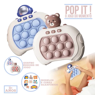Pop It Fast Push Game Brinquedo Jogo Eletrônico Ansiedade Anti Stress Educacional Musical Console