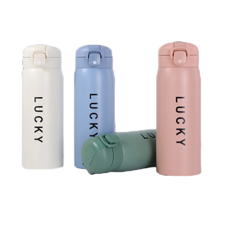 Garrafa Térmica Moderna Squeeze Para Água Estampa LUCKY 500ml Infântil Adulto