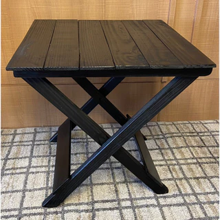 Mesinha Madeira Rustica Dobrável Infantil Decorativa Praia Camping Leve Resistente Compacta Cachoeira Churrasco