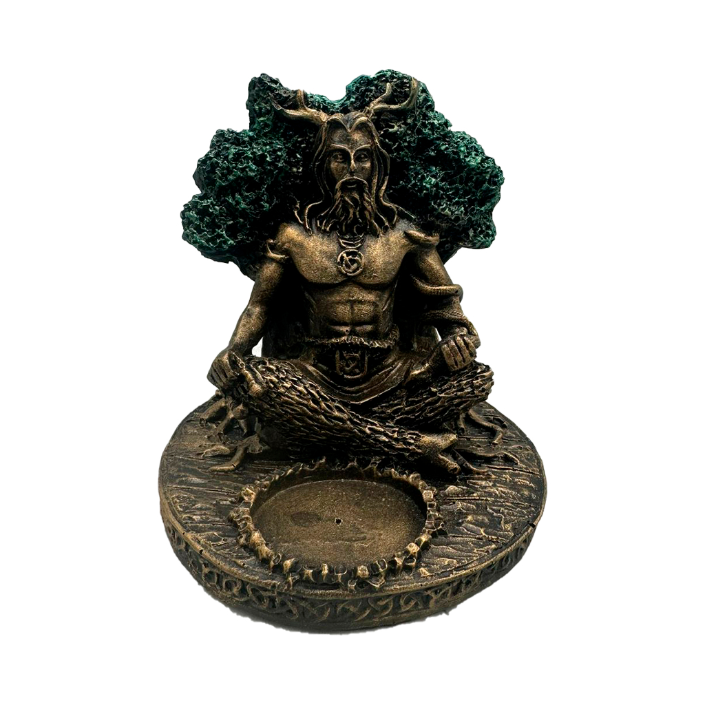 Estatua Deus Cernunnos Porta Velas Ou Incensário Wiccaa | Shopee Brasil