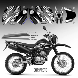 Adesivo reforma Lander 250 preta/ kit grafismo 2018 exclusivo Nerdbrasil