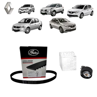 Kit Correia Dentada + Tensor Renault Clio Sandero 1.0 16v