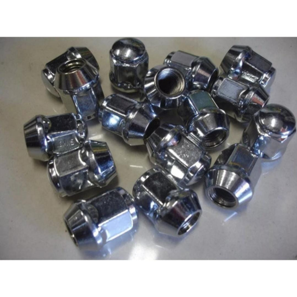 Jogo 16 Porcas Cromadas Roda Liga Onix Prisma Spin Cobalt Sonic Chevette